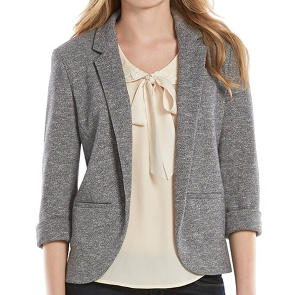 LC Lauren Conrad Grey French Terry Blazer